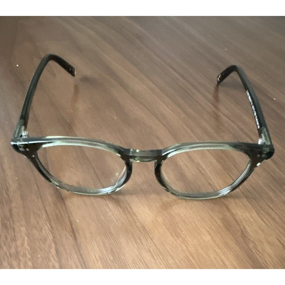 Warby Parker Carlton N 714 Green Full Rim Plastic Eyeglass Frames 48-17-135